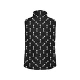Engine Piston Black Theme Pattern Print Design 03 Women's Padded Vest