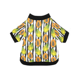 papaya design pattern All Over Print Pet Dog Round Neck Fuzzy Shirt