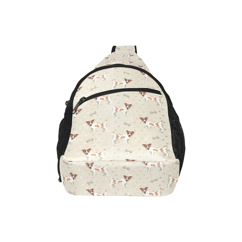 Jack Russel Pattern Print Design 02 All Over Print Chest Bag