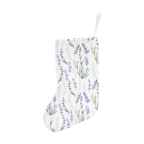 Hand painting Watercolor Lavender Christmas Stocking