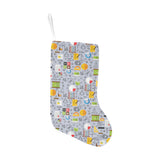 Math Pattern Print Design 04 Christmas Stocking