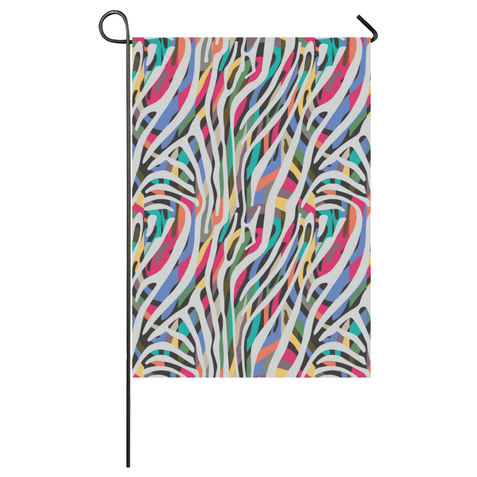 Colorful zebra skin pattern House Flag Garden Flag