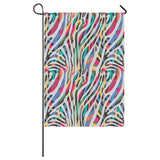 Colorful zebra skin pattern House Flag Garden Flag