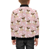 Cute unicorn pug pattern Kids' Boys' Girls' Bomber Jacket