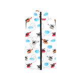 Watercolor helicopter cloud pattern Women's Padded Vest