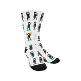 Cute ninja katana sword pattern Crew Socks