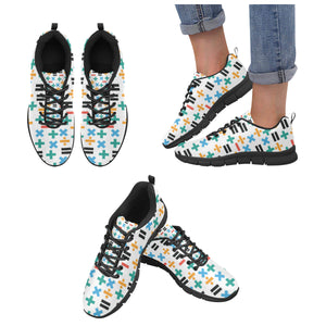 Math Pattern Print Design 05 Women's Sneaker Shoes