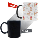 Chihuahua bone paw pattern Morphing Mug Heat Changing Mug