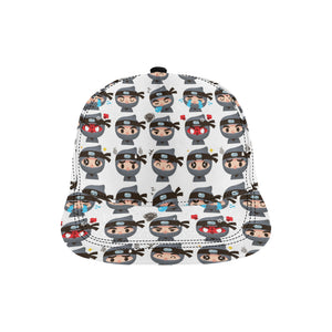 Cute ninja design pattern All Over Print Snapback Cap