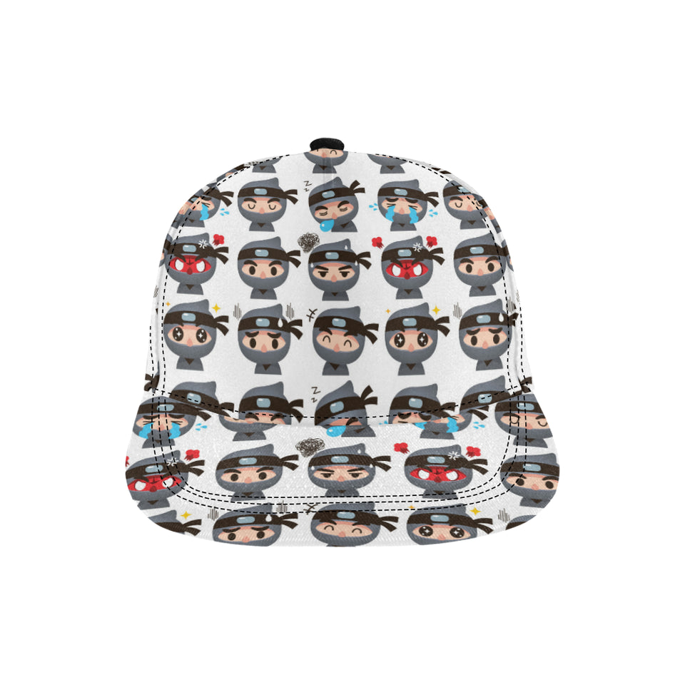 Cute ninja design pattern All Over Print Snapback Cap