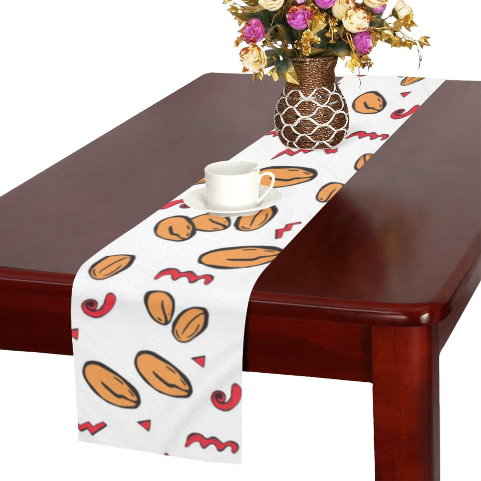 peanuts pattern background Table Runner