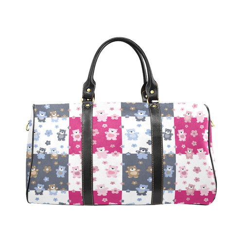 Teddy Bear Pattern Print Design 03 Travel Bag