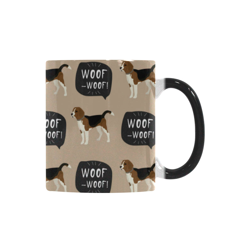Beagle pattern Morphing Mug Heat Changing Mug