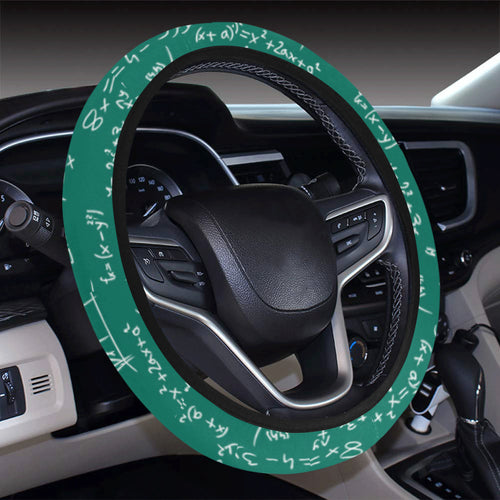 Math Pattern Print Design 01 Car Steering Wheel Cover