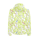 Tennis Pattern Print Design 01 Men's Padded Hooded Jacket