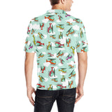 Helicopter design pattern Men's All Over Print Polo Shirt