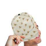 Bee honeycomb seamless design pattern All Over Print Snapback Cap