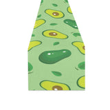 Avocado pattern green background Table Runner