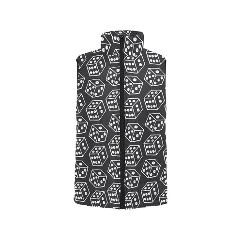 Dice Pattern Print Design 01 Men's Padded Vest