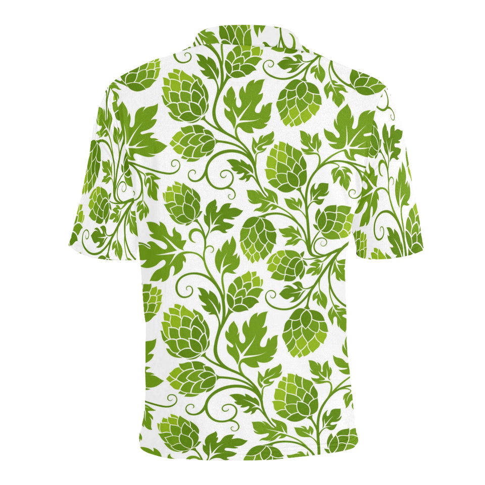 Hop design pattern Men's All Over Print Polo Shirt