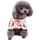 dragon fruits white background All Over Print Pet Dog Round Neck Fuzzy Shirt