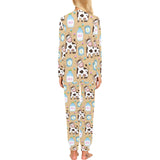 Cow bottle of milk pattern Women's All Over Print Pajama Set