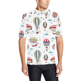 Hot air balloon pattern Men's All Over Print Polo Shirt