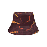Boomerang Australian aboriginal ornament circle bl Unisex Bucket Hat