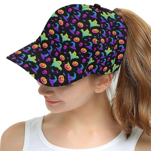 Colorful halloween background All Over Print Snapback Cap