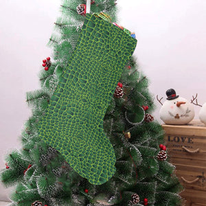 Crocodile Skin Printed Christmas Stocking