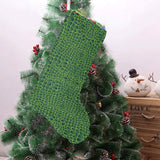 Crocodile Skin Printed Christmas Stocking