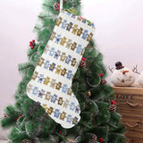 Teddy Bear Pattern Print Design 02 Christmas Stocking