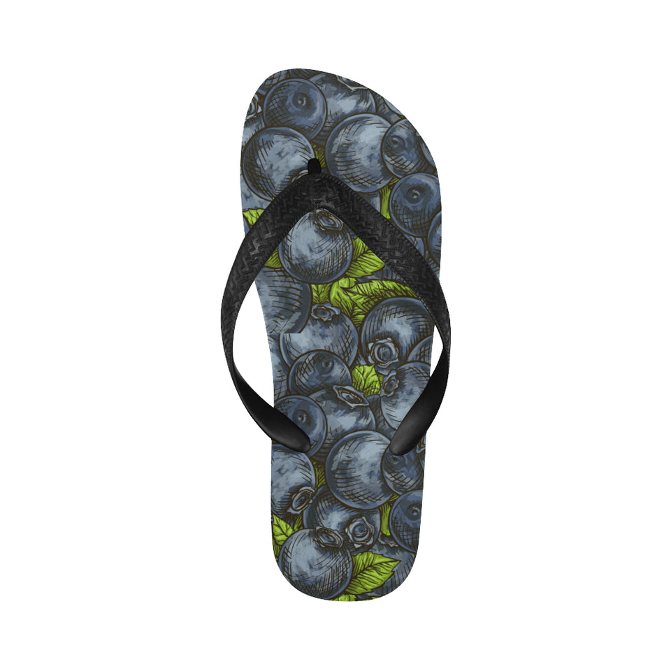 blueberry pattern Unisex Flip Flops