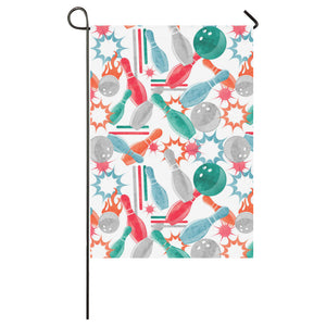 Watercolor bowling pattern House Flag Garden Flag