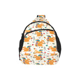 Squirrel Pattern Print Design 04 All Over Print Chest Bag