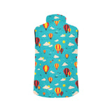 Hot Air Balloon Sky Pattern Women's Padded Vest
