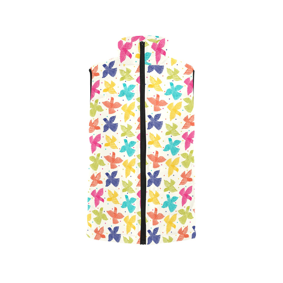 Pigeon Pattern Print Design 01 Men's Padded Vest