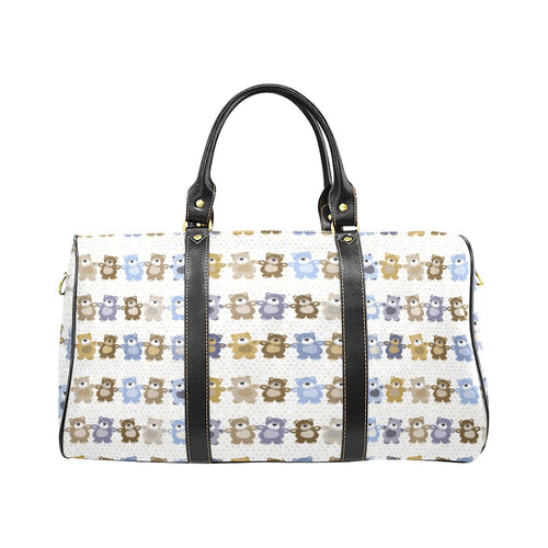 Teddy Bear Pattern Print Design 02 Travel Bag