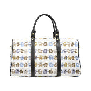 Teddy Bear Pattern Print Design 02 Travel Bag