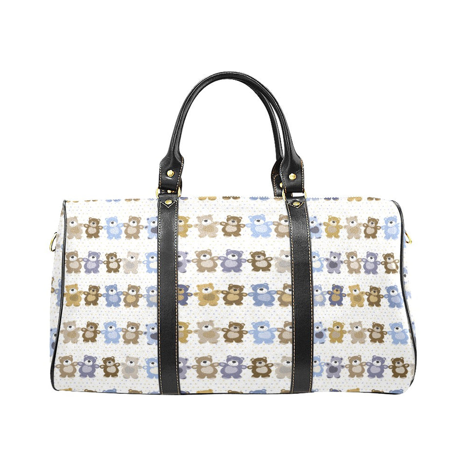 Teddy Bear Pattern Print Design 02 Travel Bag