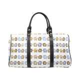 Teddy Bear Pattern Print Design 02 Travel Bag