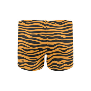 Bengal tigers skin print pattern background Men's Swimming Trunks