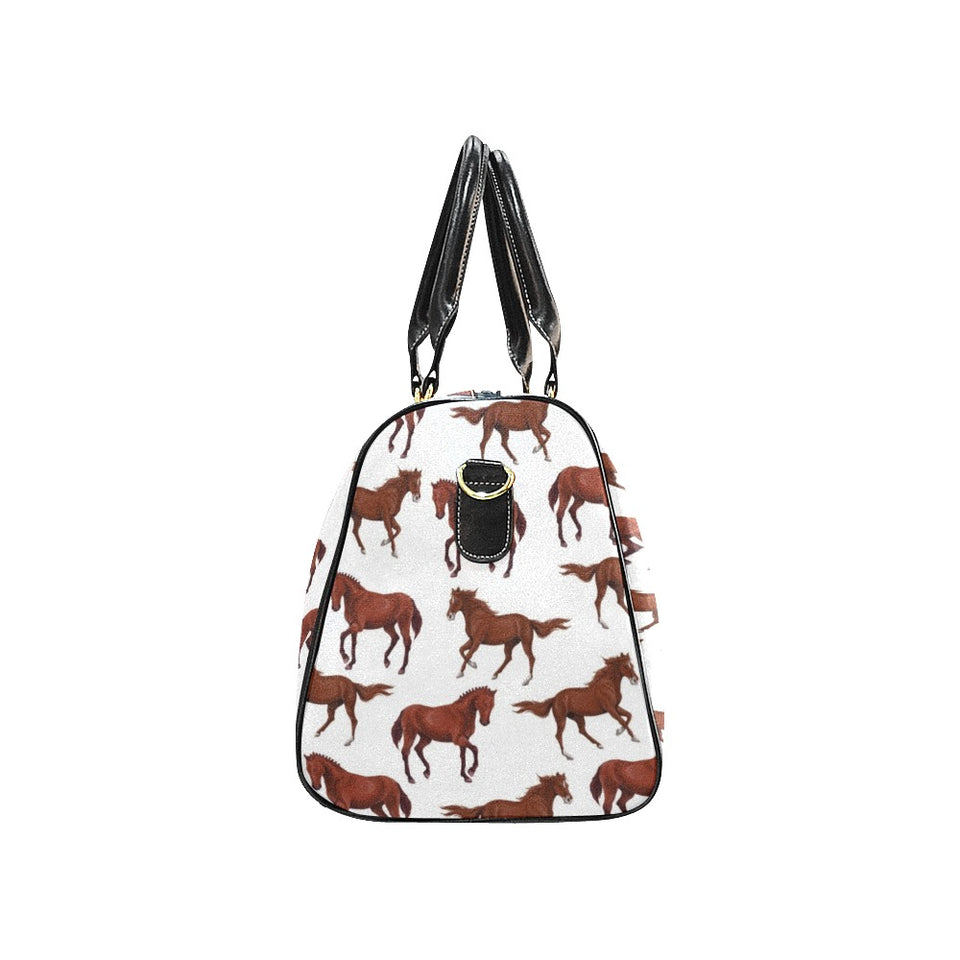 Horses running pattern background Travel Bag
