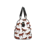 Horses running pattern background Travel Bag
