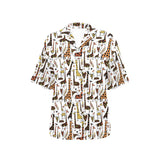 Giraffe Pattern Print Design 05 Women's All Over Print Hawaiian Shirt