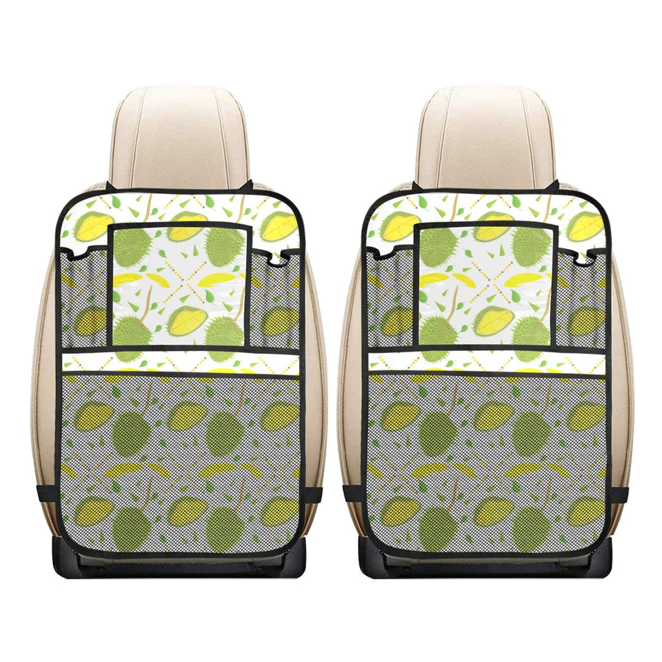 Durian pattern background Car Seat Back Organizer