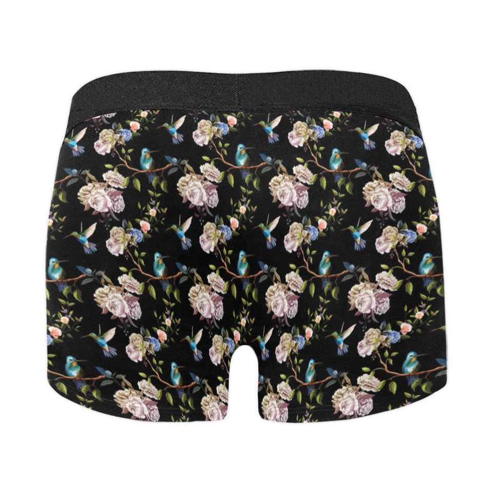 Hummingbird Pattern Print Design 03 Men's All Over Print Boxer Briefs Men's Underwear