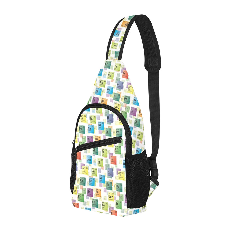 Chemistry Periodic Table Pattern Print Design 05 All Over Print Chest Bag