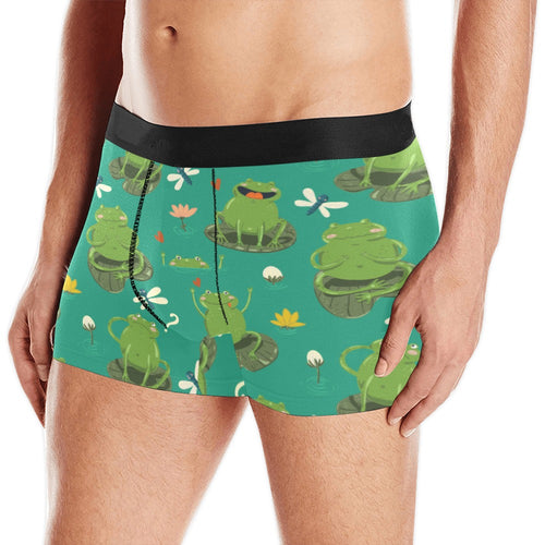 Cute frog dragonfly design pattern Men's All Over Print Boxer Briefs Men's Underwear