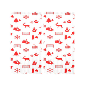 Canada Pattern Print Design 04 Gauze Curtain
